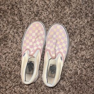 Pink checkered vans! So cute just don’t fit me anymore.